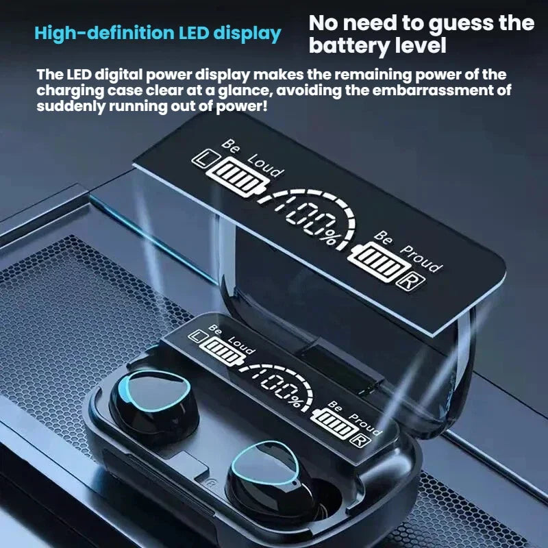2025 New Wireless Bluetooth Earphones, Digital Display TWS, Ultra Long Range in Ear Gaming and Mobile Gaming Earphones