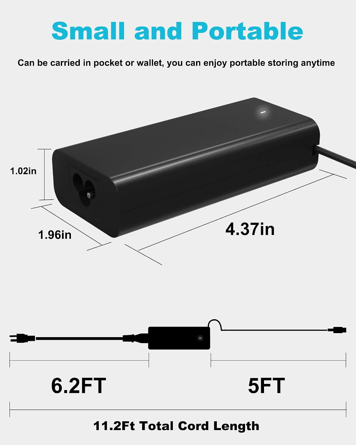 60W 65W USB C Laptop Charger Fits for Dell Latitude/Xps 13/ Chromebook | for Dell Latitude 5550 5540 5420 5450 3550 7420 3540 3450 5520 7440 7430 5530 5430 E5440 Computer Type C AC Power Cord