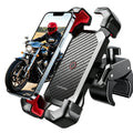 Motorcycle Phone Mount Bike Phone Holder, Auto Lock Adjustable Handlebar Phone Holder Mount for 4.7"-7" Cell Phones