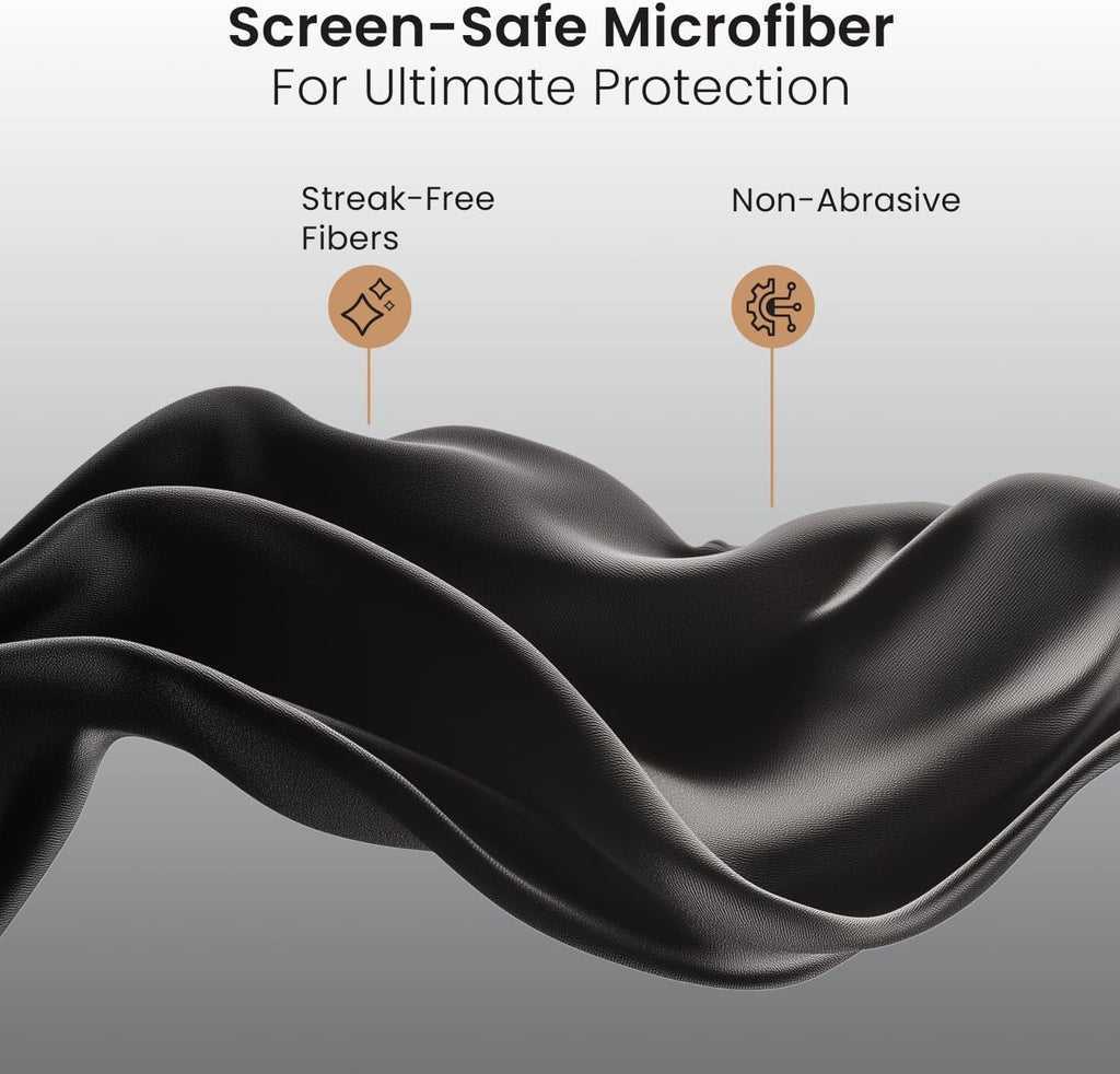 Screen Wipes (150 Pack) - Electronic Wipes, Computer Screen Cleaner Wipes for Electronics | Computer Screen Wipes & Laptop Cleaner, Phone Wipes, Car Screen Cleaner & More - Microfiber Included