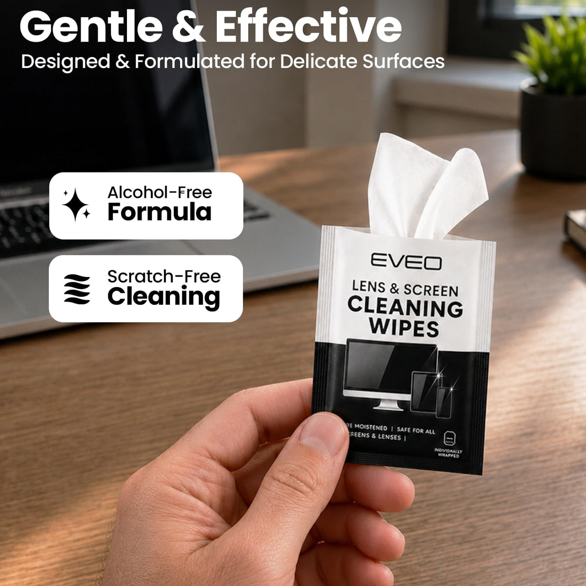Screen Wipes (150 Pack) - Electronic Wipes, Computer Screen Cleaner Wipes for Electronics | Computer Screen Wipes & Laptop Cleaner, Phone Wipes, Car Screen Cleaner & More - Microfiber Included