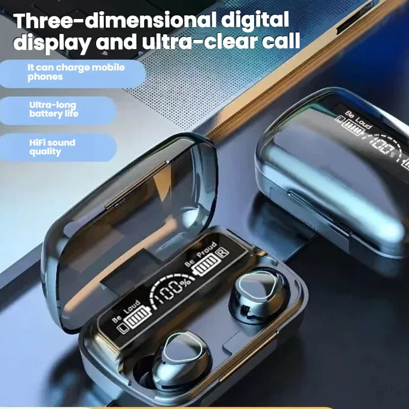 2025 New Wireless Bluetooth Earphones, Digital Display TWS, Ultra Long Range in Ear Gaming and Mobile Gaming Earphones