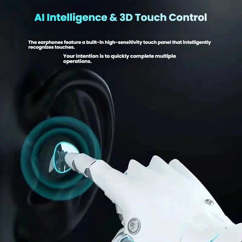 2025 New Wireless Bluetooth Earphones, Digital Display TWS, Ultra Long Range in Ear Gaming and Mobile Gaming Earphones