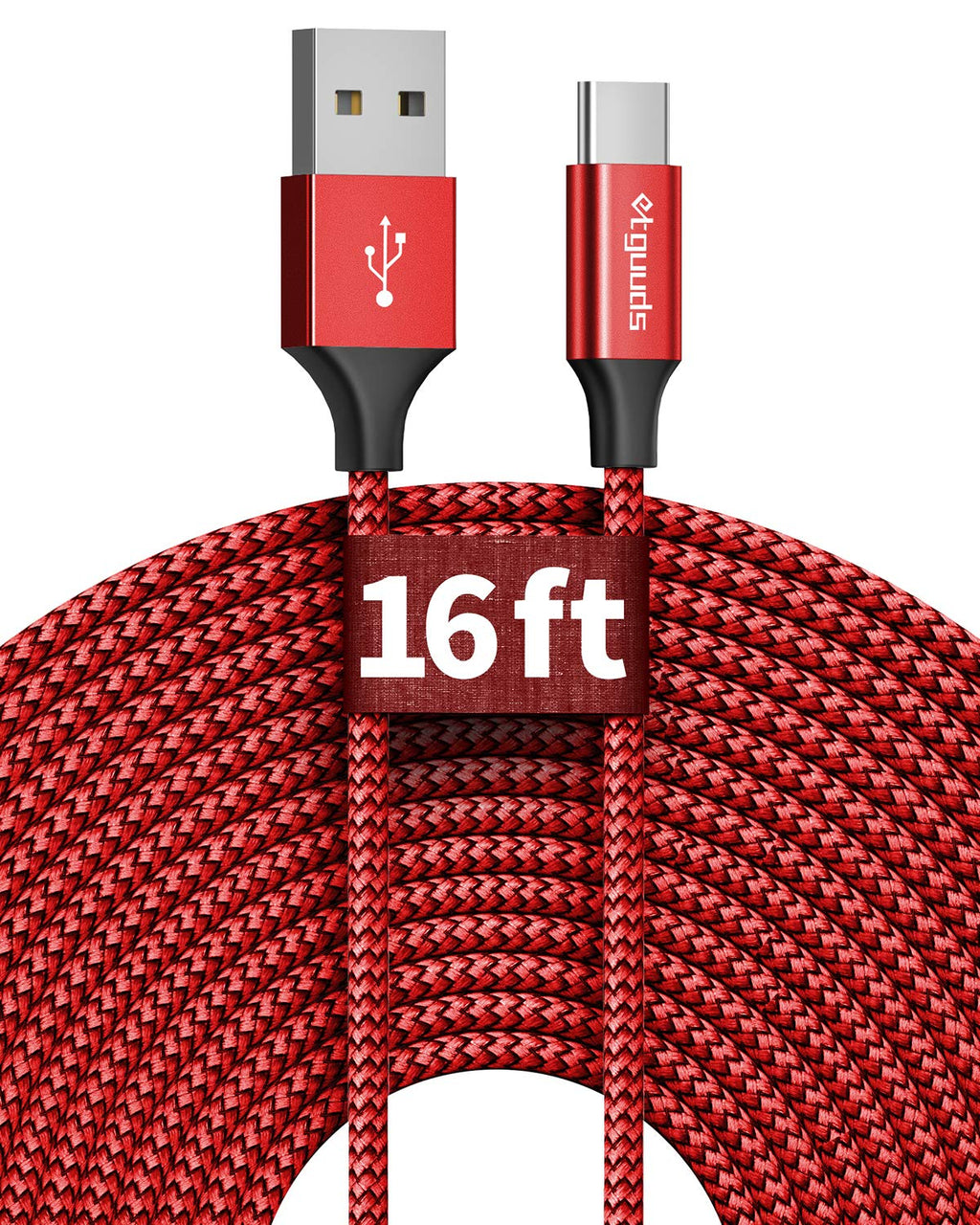 Long USB to USB C Cable, 16Ft USB a to USB C Cable Fast Charging | for Iphone 17 16 15 Pro Max plus 17 Air 16E Charger Type C, Samsung Galaxy S26 S25 S24 S23 S22 S21 S20 A17 A16