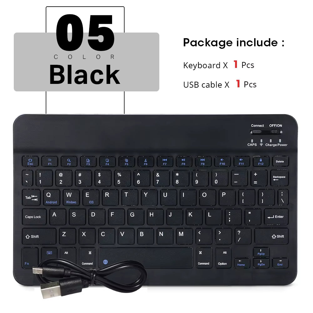 Mini Wireless Keyboard Bluetooth Keyboard for Ipad Phone Tablet Portable Bluetooth Keyboard and Mouse for Samsung Xiaomi Android