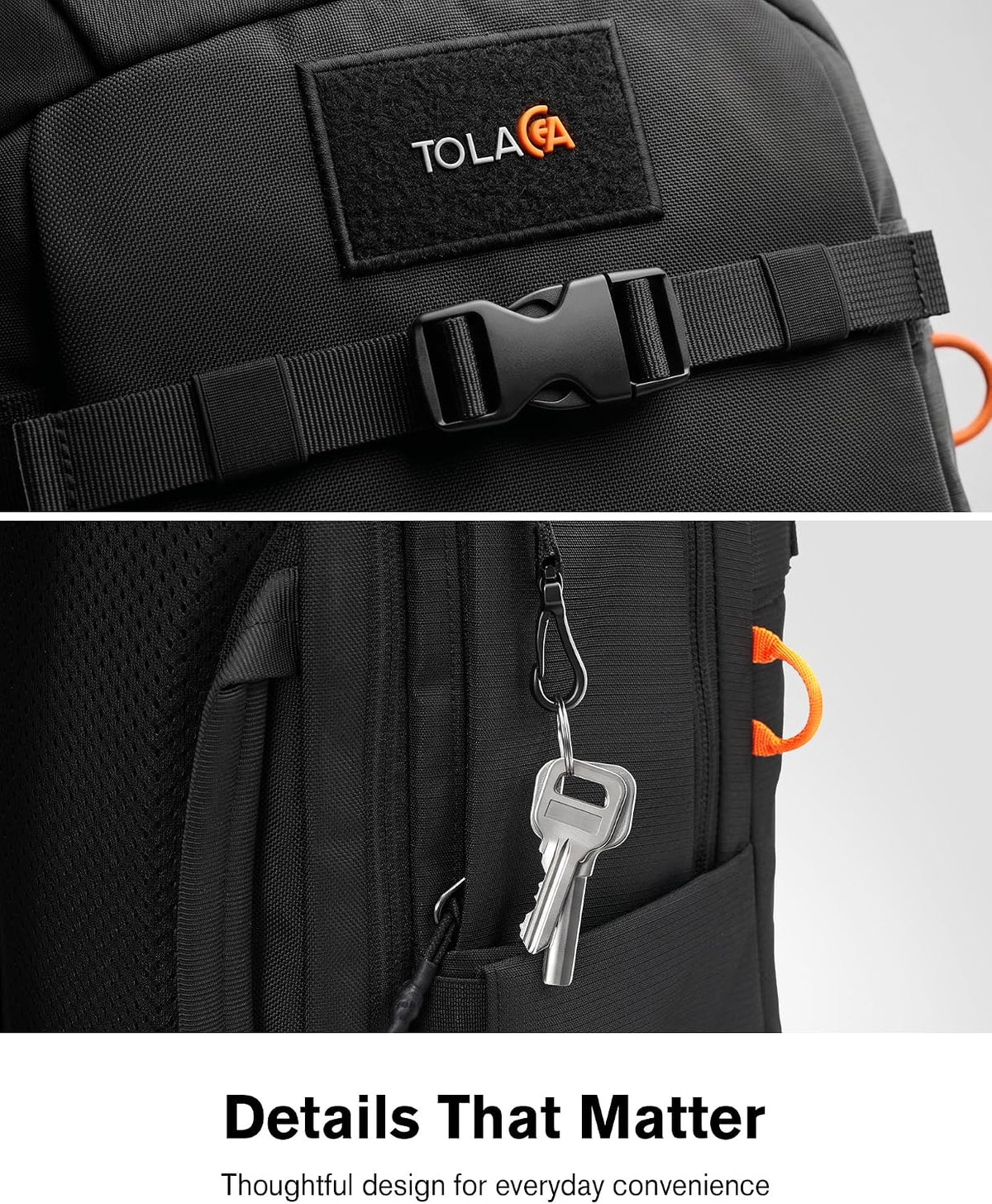 Travel Laptop Backpack 30L Carry on TSA Approved for Commute Trips | 100% RPET Recycled Fabric | Eva-Cushioned Laptop Protection | TSA 180° Lay-Flat Opening | Reinforced Stability Base Panel