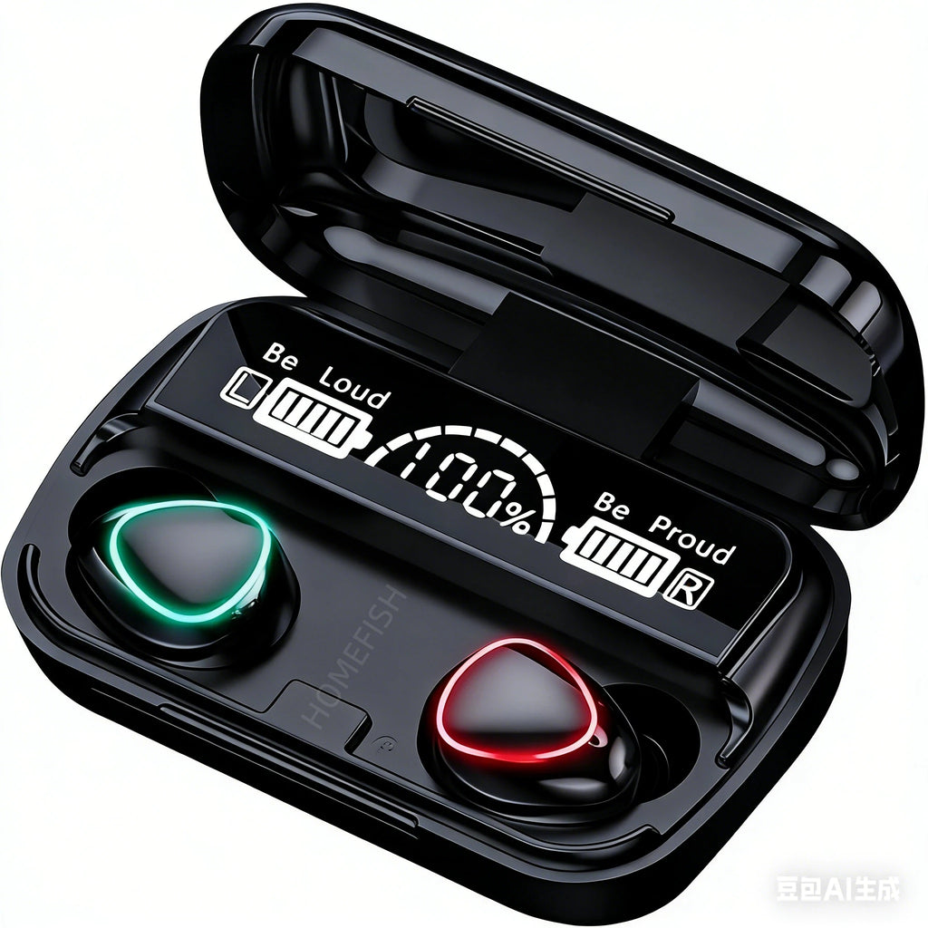 2025 New Wireless Bluetooth Earphones, Digital Display TWS, Ultra Long Range in Ear Gaming and Mobile Gaming Earphones
