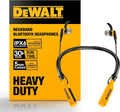 DEWALT Heavy Duty Bluetooth Neckband Headphones, Wireless around the Neck Earbuds W/ 30H Runtime + Noise Isolation, Secure Magnetic Wireless Earbuds, Jobsite Pro Built-In Mic Bluetooth Headsets