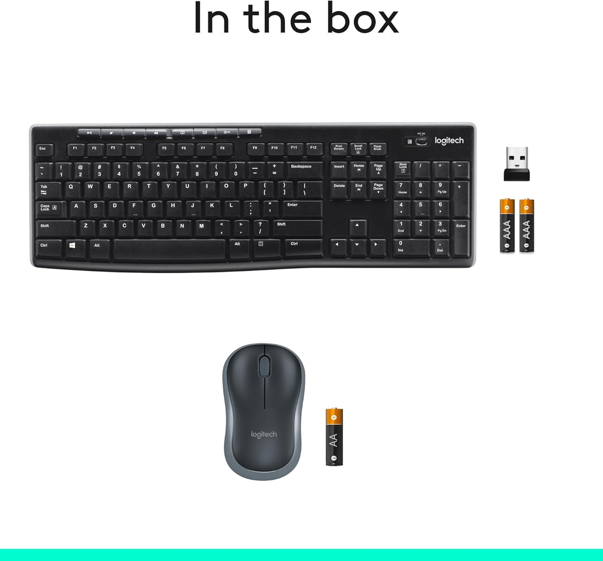 Logitech MK270 Wireless Keyboard and Mouse Combo