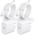 Fast Iphone Charger Block Compatible with Iphone 13 14 Fast Charger Cord 6 FT, MFI Certified for 2 Pack 20W PD Iphone Charger Fast Charging Iphone 14 13 12 11 Pro Max,14 Plus,Xr,Xsmax-White